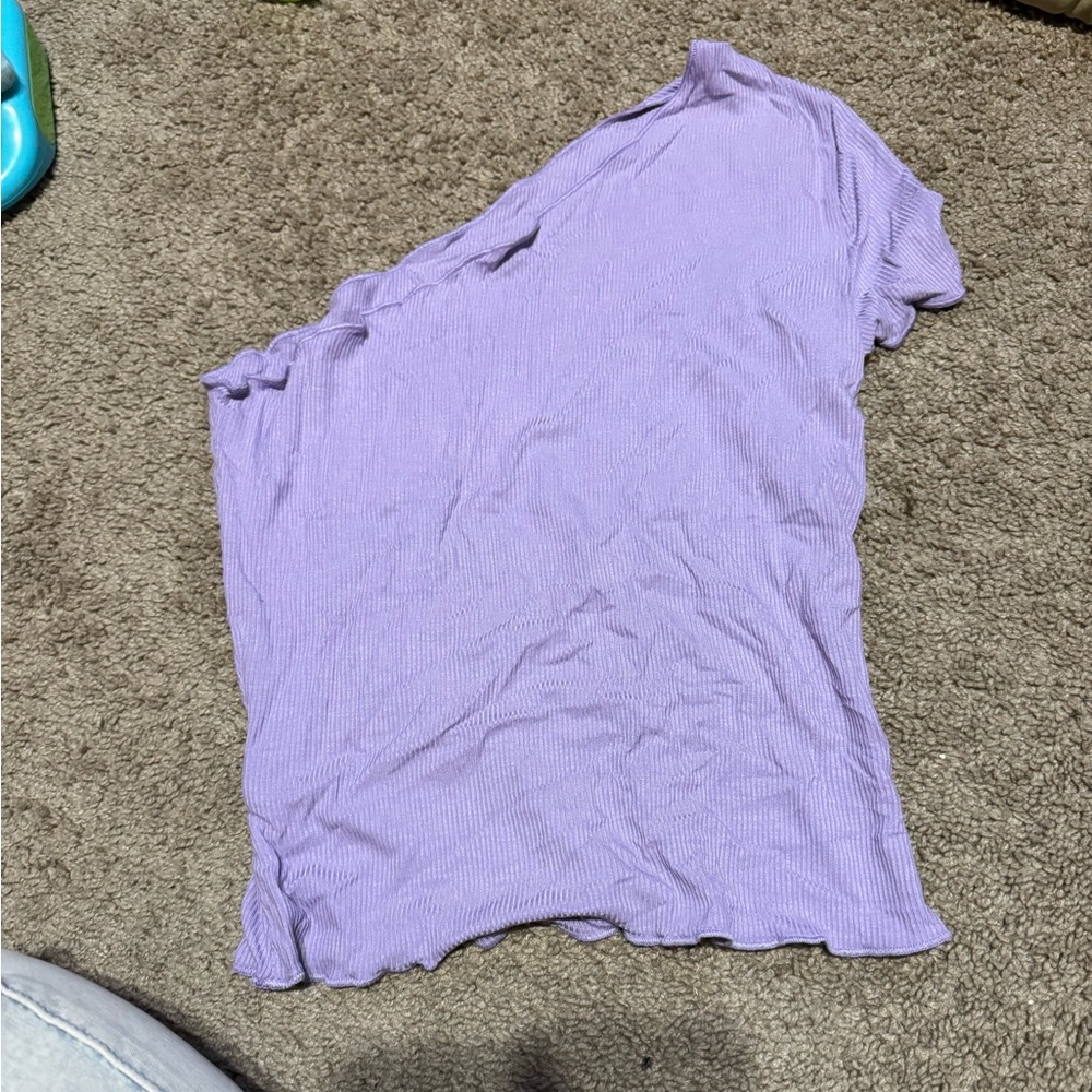 SHEIN off the shoulder purple shirt size medium